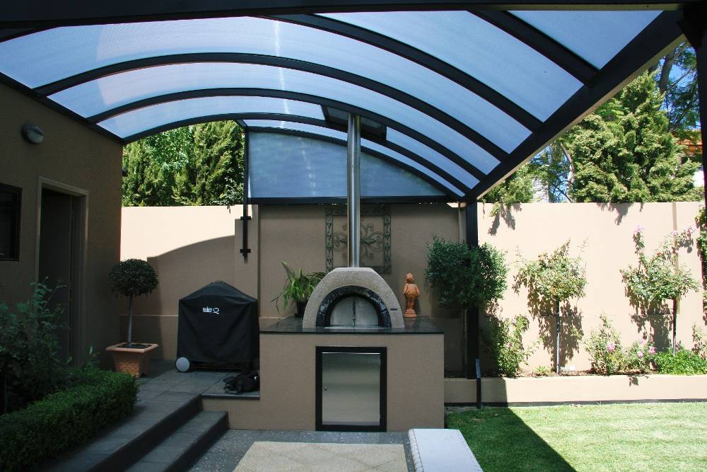Curved dome residential patio structure in Perth
