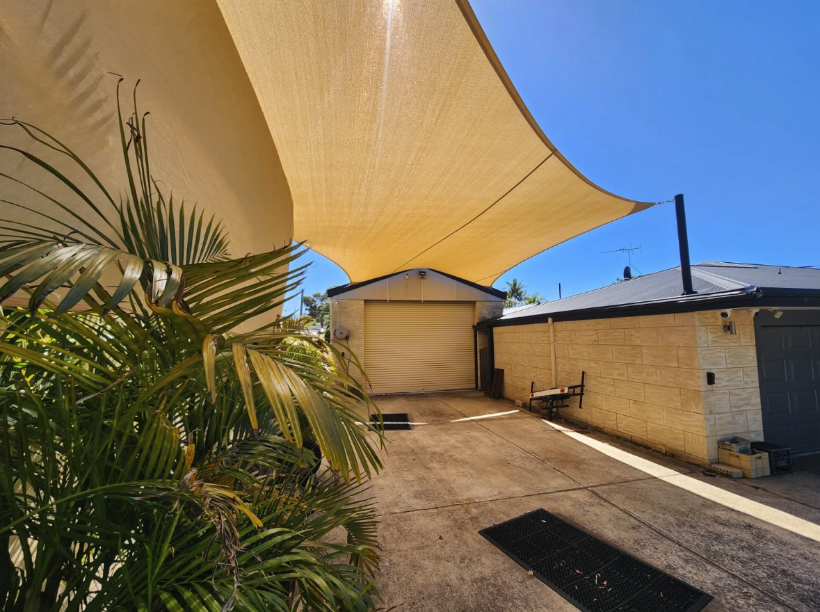 Residential shade sail installation in Perth