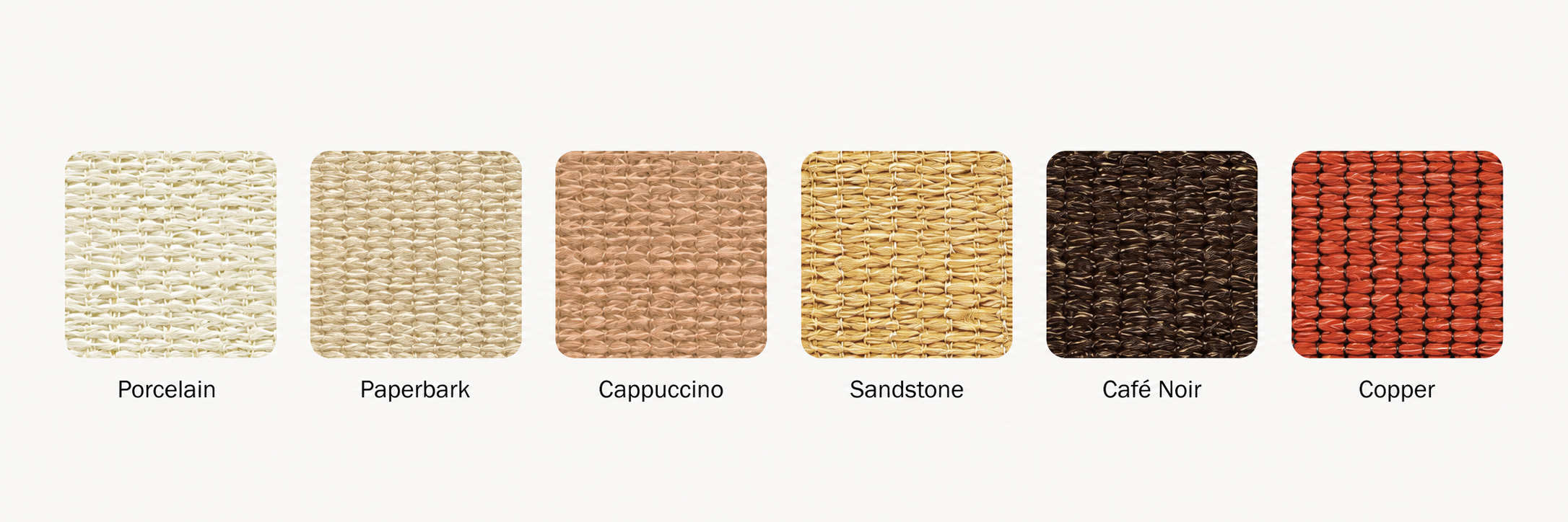 Residential fabric colour swatches