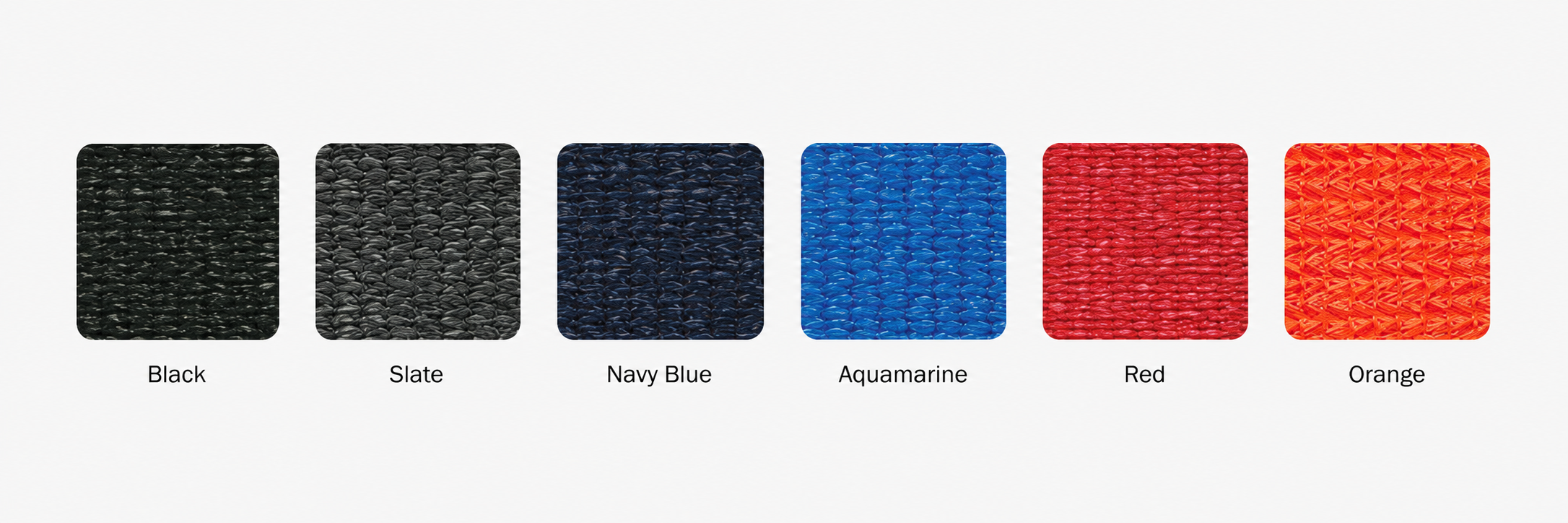 Residential fabric colour swatches