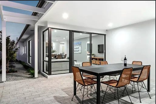 Indoor outdoor living extension with residential patio structure in Perth